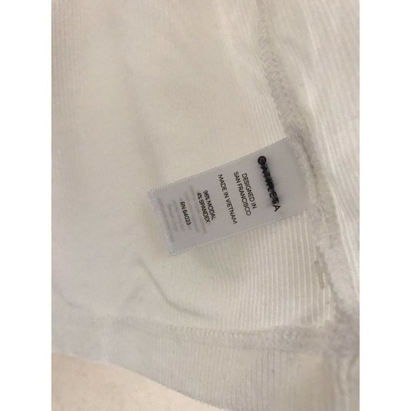 Athleta Revive Rib Crop Tank White Breathable - Picture 2 of 4